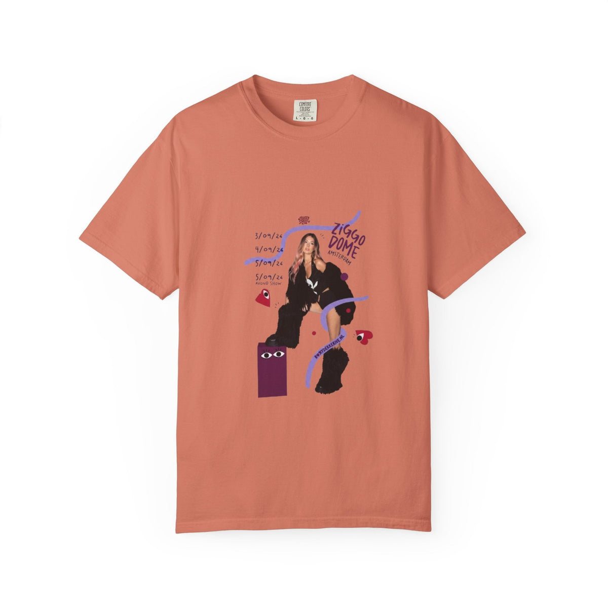 Comfort Colors Roxy Dekker T-Shirt Cotton Graphic Tee