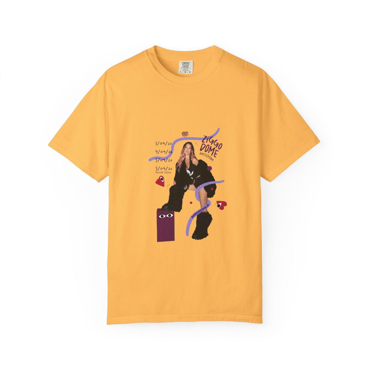 Comfort Colors Roxy Dekker T-Shirt Cotton Graphic Tee