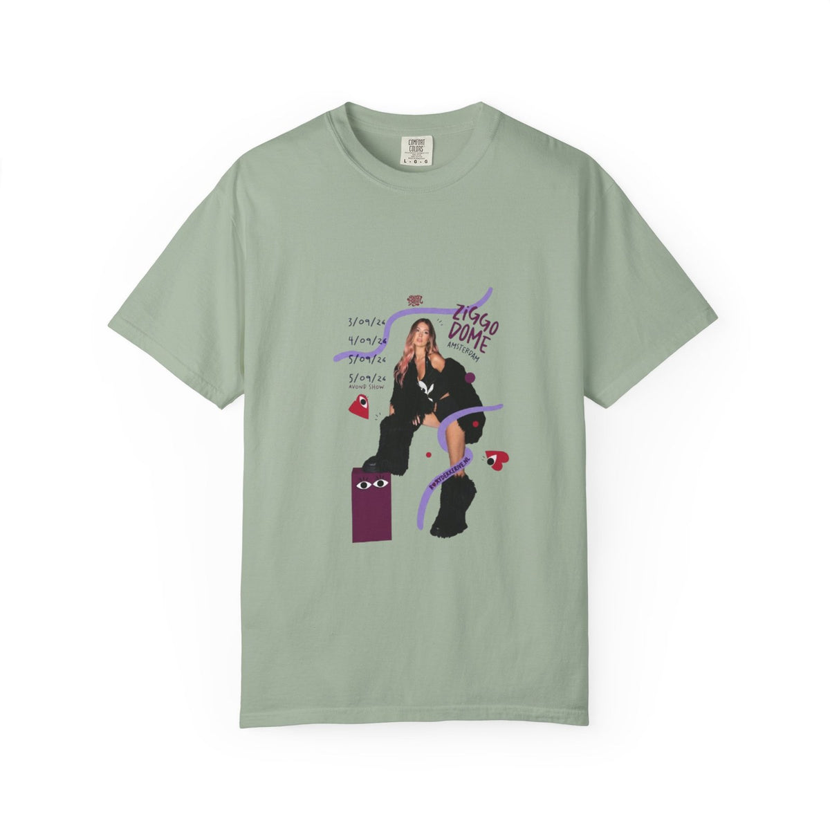 Comfort Colors Roxy Dekker T-Shirt Cotton Graphic Tee