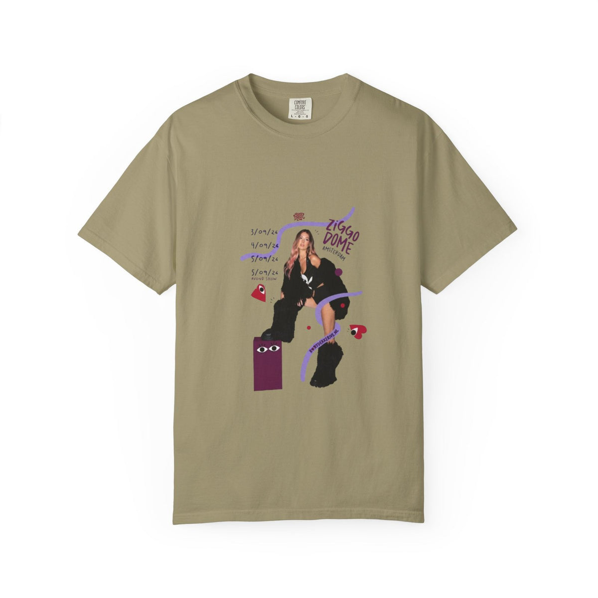 Comfort Colors Roxy Dekker T-Shirt Cotton Graphic Tee