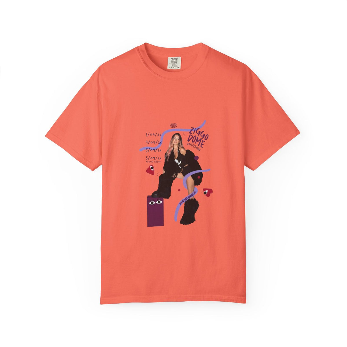 Comfort Colors Roxy Dekker T-Shirt Cotton Graphic Tee