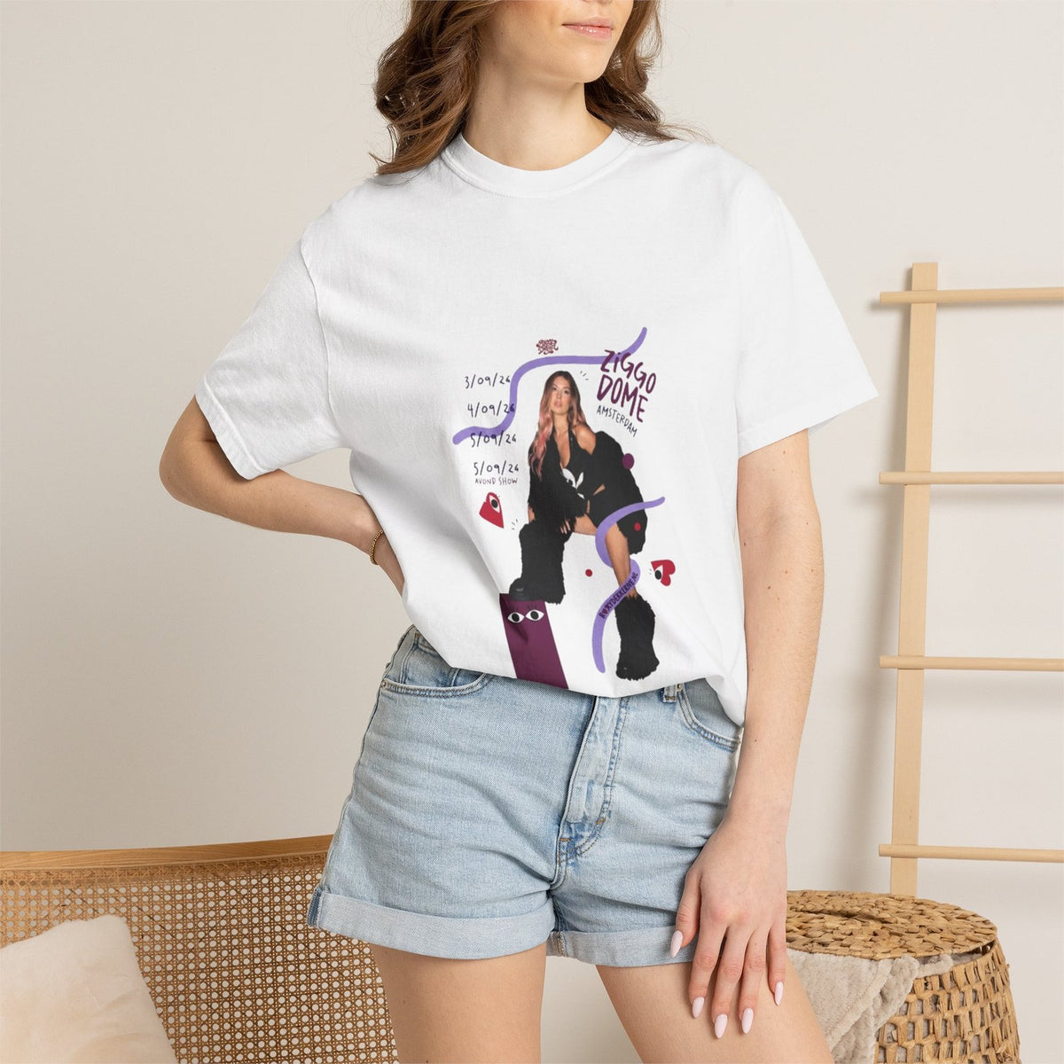 Comfort Colors Roxy Dekker T-Shirt Cotton Graphic Tee