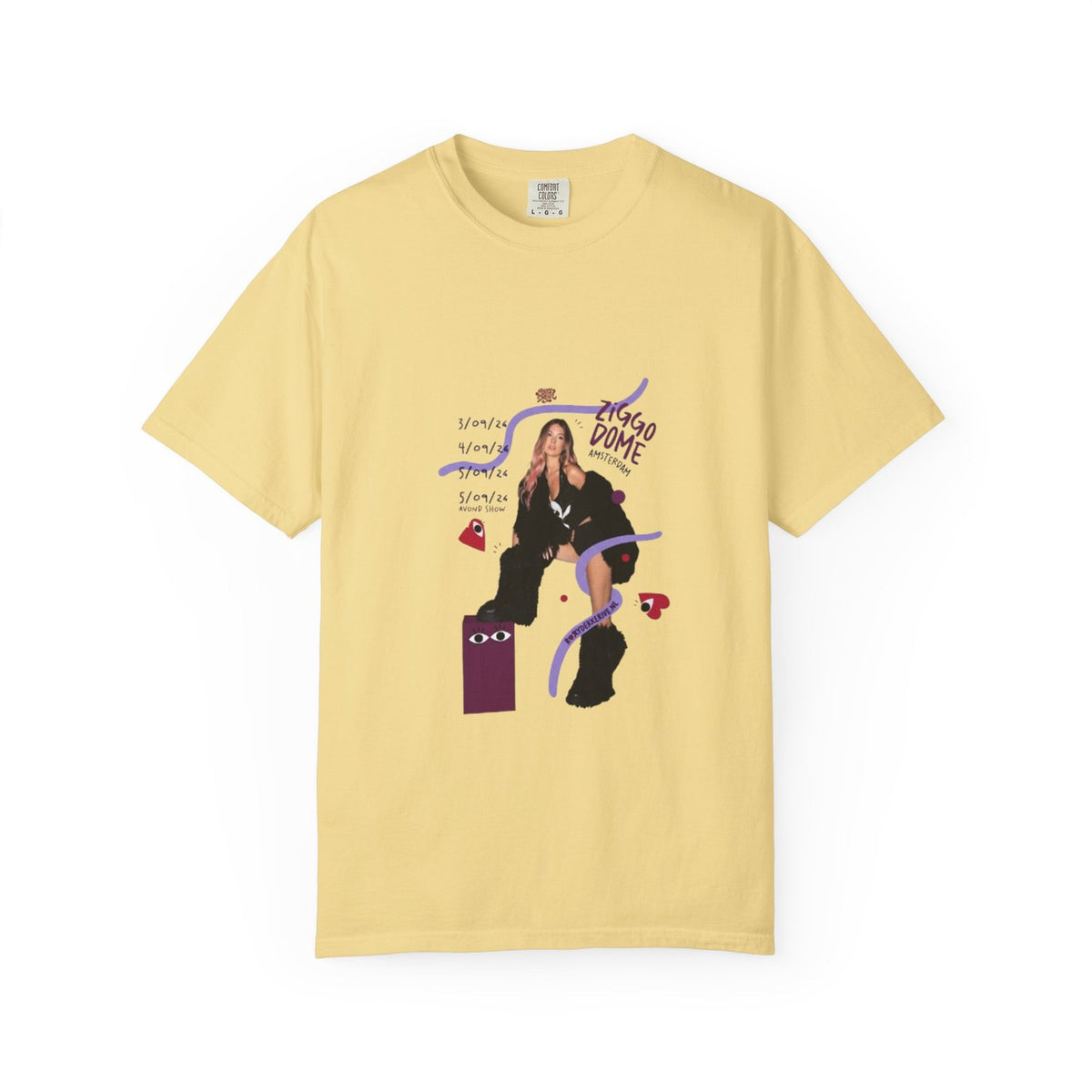 Comfort Colors Roxy Dekker T-Shirt Cotton Graphic Tee