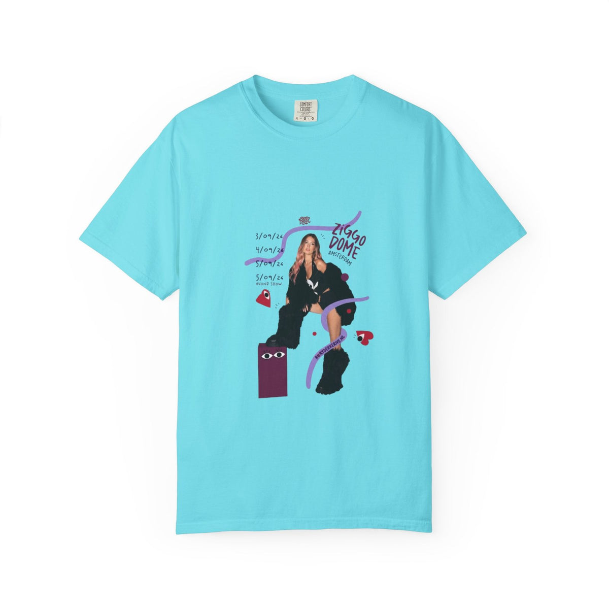 Comfort Colors Roxy Dekker T-Shirt Cotton Graphic Tee